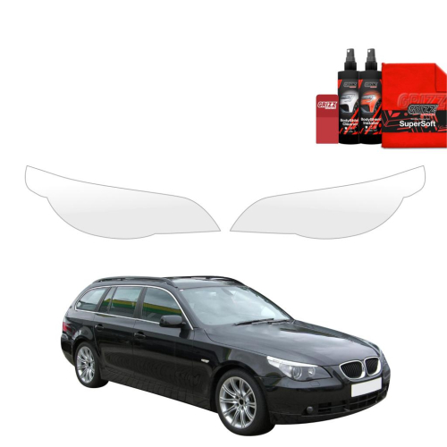 Ochranná folie GRIZZ na přední světlomety BMW 5 E61 Kombi PreLCI