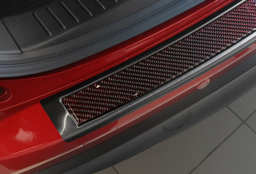 Kryt prahu zadních dveří Mazda CX-5 - grafit nerez-červený karbon
