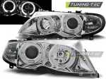 Přední světla angel eyes CCFL BMW E46 sedan/touring chrom
