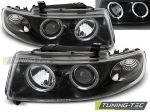 Přední světla černá Angel Eyes Seat Leon/Toledo