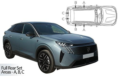 Sluneční clony CarShades Peugeot 3008, 5dvéř.