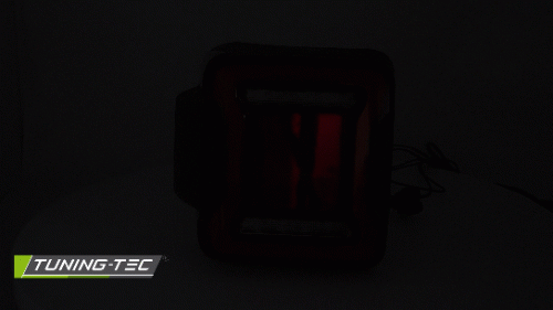 Zadní LED světla s dynamickým blikačem pro Jeep Wrangler JL, červené provedení