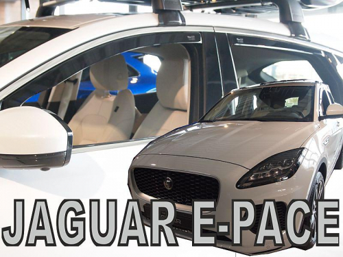 Deflektory-ofuky oken Jaguar E-pace - přední+zadní