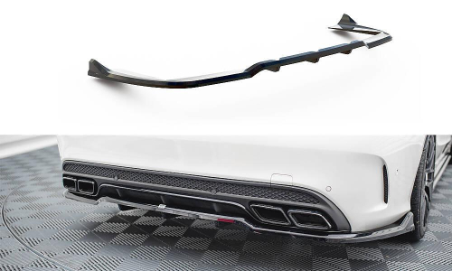 Zadní spoiler nárazníku Mercedes-AMG C63 Sedan / Estate W205 / S205 s žebrováním