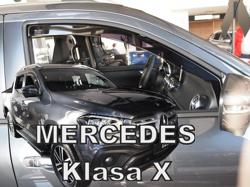Deflektory-ofuky oken Mercedes X - přední
