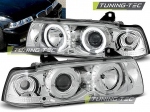 Přední lampy chrom s Angel Eyes BMW E36
