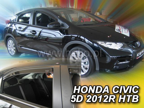 Deflektory-ofuky oken Honda Civic htb