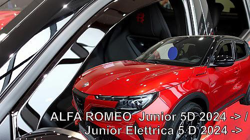 Deflektory-ofuky oken Alfa Romeo Junior 5dvéř. (+ zadní)