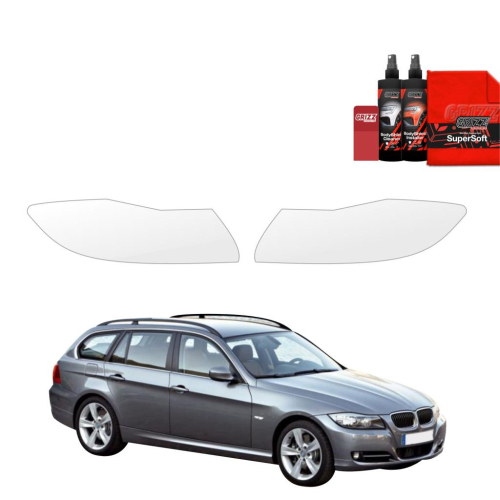 Ochranná folie GRIZZ na přední světlomety BMW 3 E91 Kombi Pre-LCI