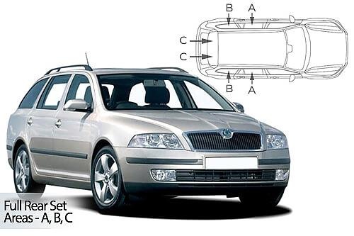 Sluneční clony CarShades ŠKODA Octavia II, kombi