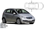 Sluneční clony CarShades Mercedes A-Class W169 - 2 ks