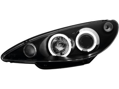 Přední světla Angel Eyes Peugeot 206