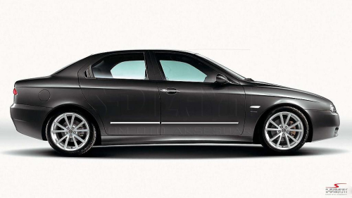 Nerez + ABS lišty dveří Alfa Romeo 156 (typ 932) Sedan