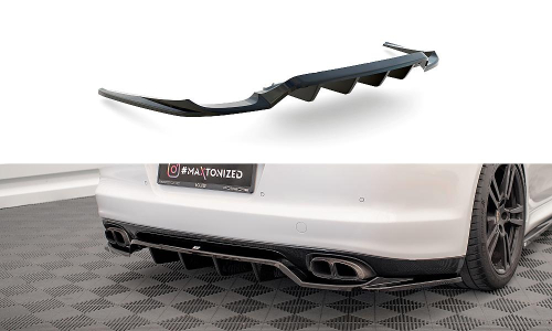 Zadní spoiler nárazníku Porsche Panamera Turbo 970 s žebrováním