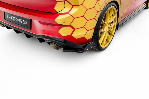 Nástavky zadního nárazníku V.1 + Flaps Volkswagen Golf GTI Clubsport Mk8 / Facelift