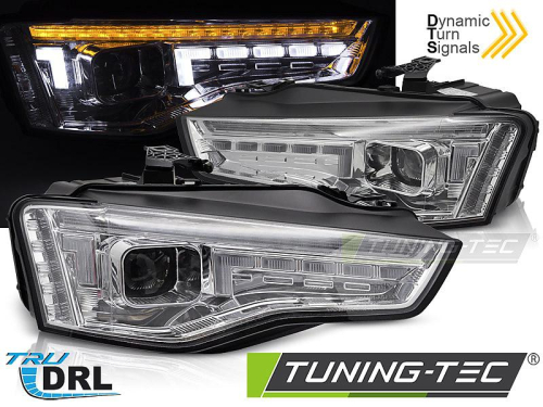 Xenonové přední světlomety Audi A5, dynamický blinkr, denní svícení - provedeni chrom