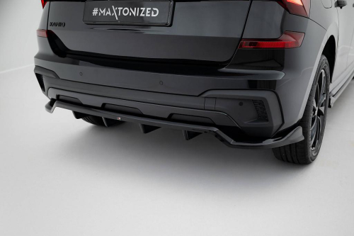 Difuzor zadního nárazníku Škoda Kamiq Monte Carlo Mk1 Facelift s žebrováním