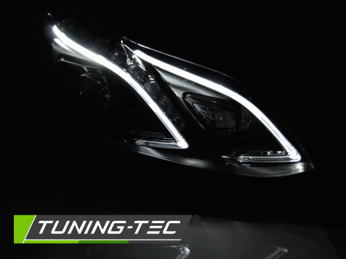 Přední světla LED s denními světly Mercedes-Benz E W212 černá