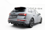 Zadní spoiler nárazníku Audi Q7 S-Line Mk2 Facelift 2 s žebrováním