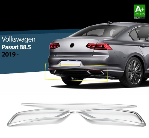 Nerez chrom koncovky výfuku Volkswagen Passat B8 facelift