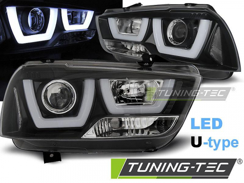 Přední světla U-LED BAR Dodge Charger LX II černá