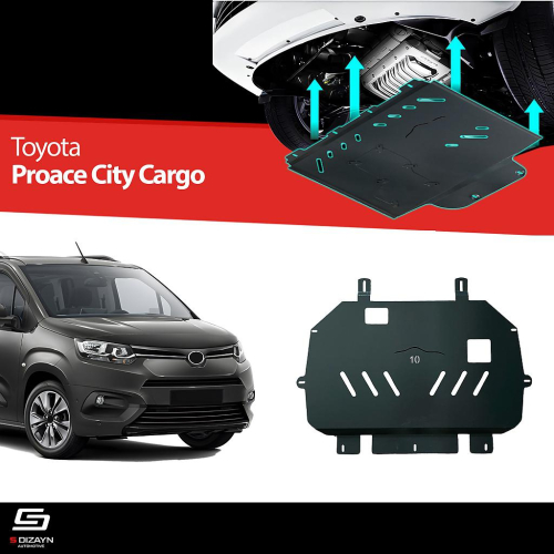 Ocelový kryt pod motor (2mm) Toyota ProAce City Cargo