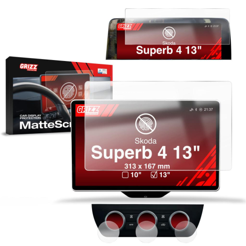 Matná folie na LCD display navigace Škoda Superb 4