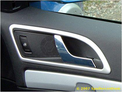 Rámečky vnitřních klik dveří Škoda Octavia II/Yeti - stříbrné