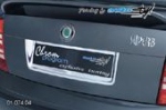 Rámeček zadní RZ Škoda Superb I/ Volkswagen Passat B5, B5.5 (3B, 3BG) - chrom