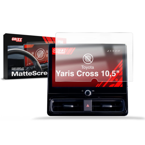 Matná folie na LCD display navigace Toyota Yaris 4 10,5" Facelift (2024)