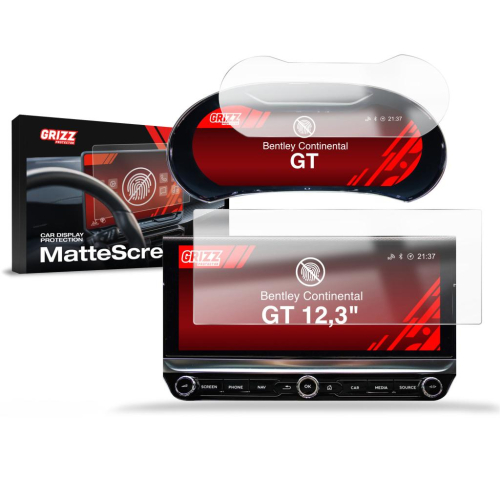 Matná folie na LCD display navigace Bentley Continental GT