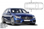 Sluneční clony CarShades Mercedes C Class S205 Combi