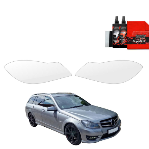 Ochranná folie GRIZZ na přední světlomety Mercedes Benz C Class S204 Kombi Facelift