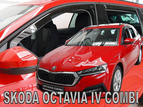 Deflektory-ofuky oken Škoda Octavia IV 5-dvéř (+zadní)