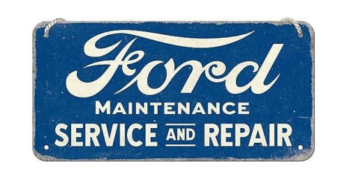 Retro cedule Ford - Service & Repair 20x10cm