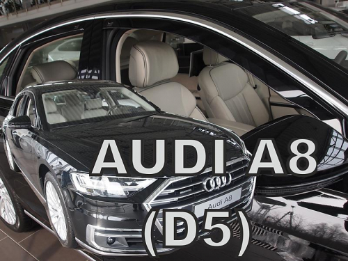 Deflektory-ofuky oken Audin A8, přední+zadní