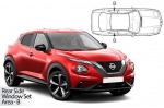 Sluneční clony CarShades Nissan Juke, 5dvéř.