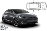 Sluneční clony CarShades TESLA Model X, 5-dvéř.