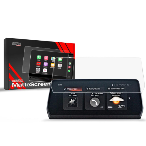 Matná folie na LCD display navigace Toyota Supra GR