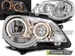 Přední světla chrom Angel Eyes Volkswagen Polo 9N2