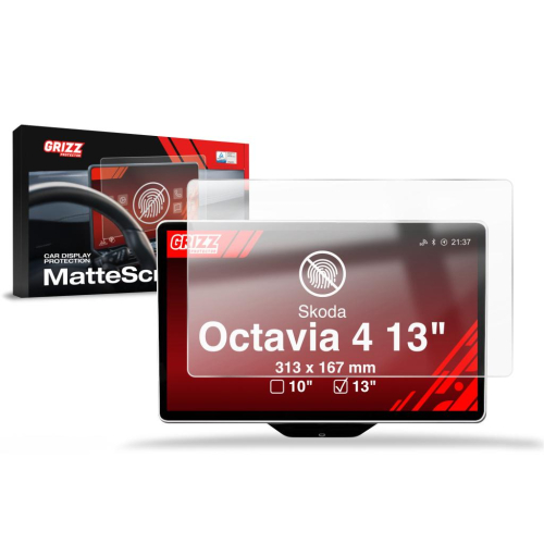 Matná folie na LCD display navigace Škoda Octavia 4