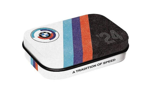 Plechová krabička s mentolkami Mint Box BMW Motorsport - Tradition Of Speed