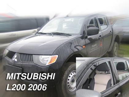 Deflektory-ofuky oken Mitsubishi L 200 doub/sing cab