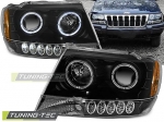 Přední světla angel eyes CCLF a LED Chrysler Jeep Grand Cherokee černá