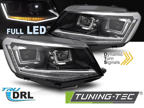Přední LED světla s denním svícením a dynamickým blinkrem pro Volkswagen Caddy