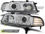 Přední světla angel eyes Honda Prelude chrom