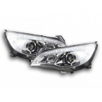 Přední světla Opel Astra J + denní svícení, chrom