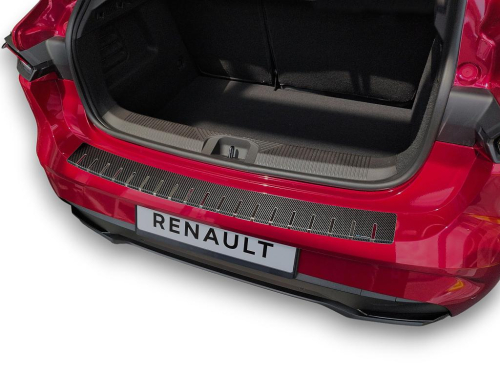 Kryt prahu pátých dveří - nerez+karbon Renault Clio VI