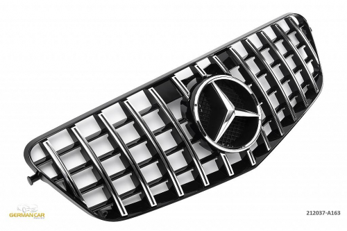 Sportovní maska Mercedes E Class (W212) AMG GT look, černá lesklá/chrom