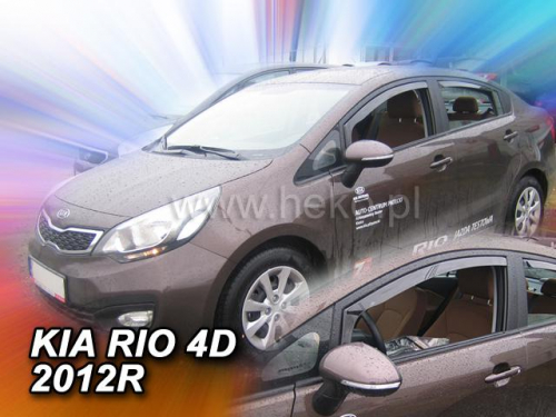 Deflektory-ofuky oken Kia Rio sedan